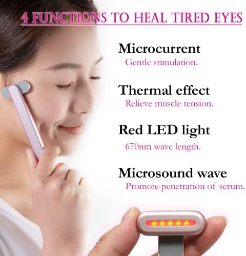 פולאריס פיקסי נייד אסתטי שרביט, אדום אור טיפול עבור סביב עיניים, פנים וצוואר, מייקרו זרם פנים מכשיר,