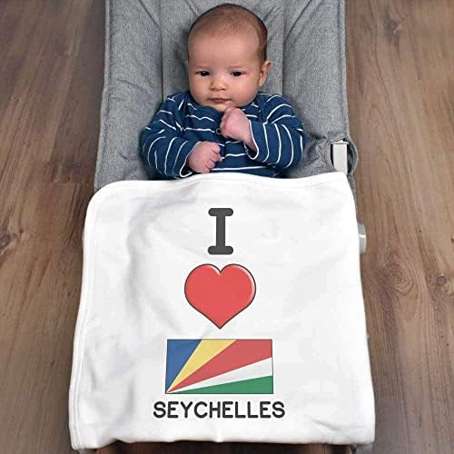 Azeeda 'אני אוהב את שמיכת / צעיף של Seychelles' Seychelles '