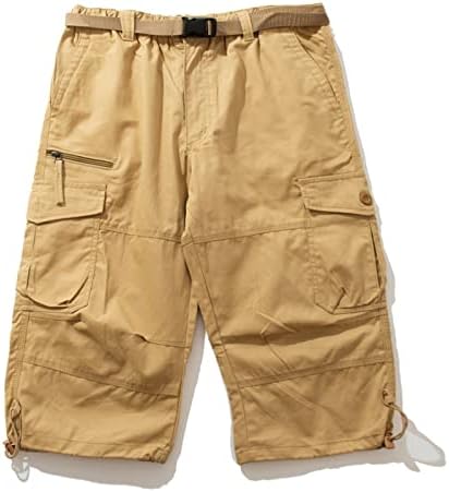 מכנסי מטען של קאם גברים, קיץ גברים קצרים מזיעים מזדמנים רופפים