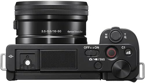Sony ZV-E10 מצלמה נטולת מראה עם צרור עדשות 16-50 ממ-ILCZV-E10L/B + SONY 55-210 ממ עדשת זום + חבילת