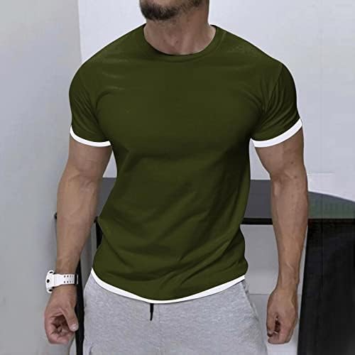חולצות טריקו של אימון XXBR Mens שרוול קצר, חולצת טלט ספורט ספורט