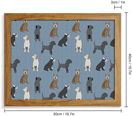 דפוס עם כלבים צבעוני יהלומי ציור ערכות תמונה מסגרת 5 ד עשה זאת בעצמך מלא תרגיל ריינסטון אמנויות