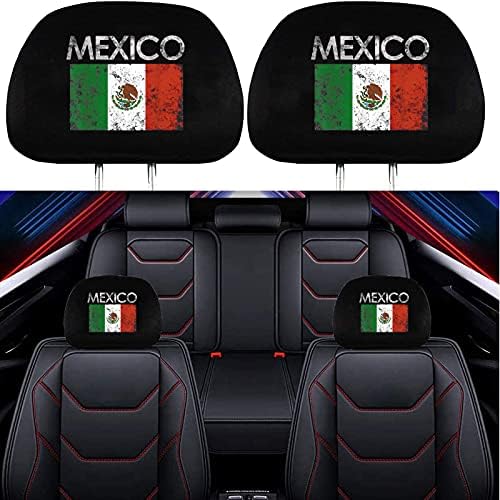 2 עטיפות משענת ראש חבילות עבור דגל מקסיקו מקסיקו וינטג