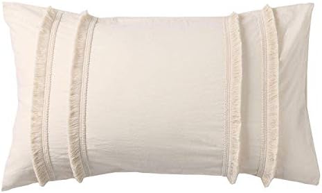 Flber Us Shomed Sham Set Boho Coton Coverw Covers, 19.7in x35.5in, סט של 2