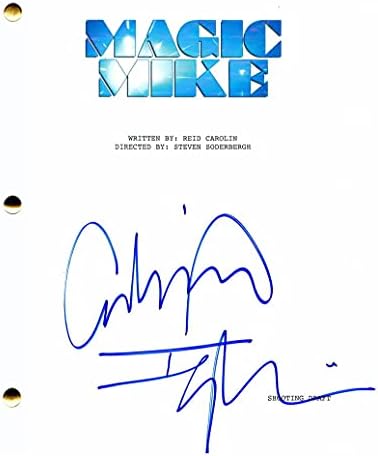 גבריאל איגלסיאס חתום על חתימה מג'יק מייק תסריט סרט מלא - משותף לכוכב: מתיו מקונוהי, מאט בומר, צ'אנינג