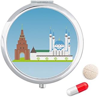 קאזאן רוסיה לאומי סמל דפוס גלולת מקרה כיס רפואת אחסון תיבת מיכל מתקן