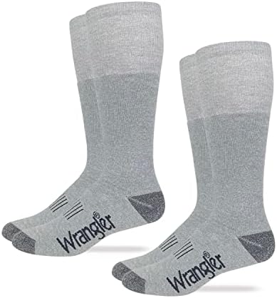 Wrangler Mens Wellington Cotton Socks Boot Socks 2 Pair Pack