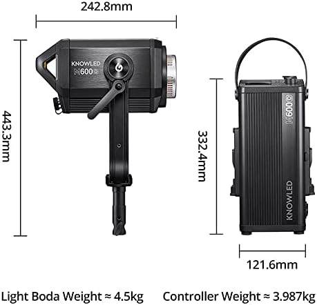 Godox ידע M600D 740W 5600K LED LED אור וידאו אור מובנה אפקטים של FX עם מארז נייד