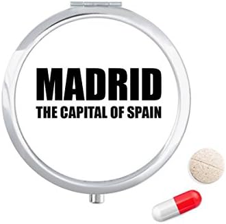 מדריד הבירה של ספרד גלולת מקרה כיס רפואה אחסון תיבת מיכל מתקן