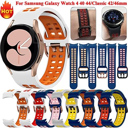 DFAMIN 20 ממ החלפה רצועת שורש כף היד Smartwatch עבור Samsung Galaxy Watch4 44 40 ממ שעון שעון סיליקון 4 צמיד