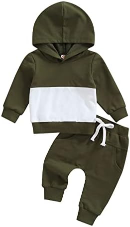 פעוט תינוק תינוק סתיו תלבושות קפוצ'ון שרוול ארוך סווטשירט צמרות מכנסיים מזדמנים טלאים