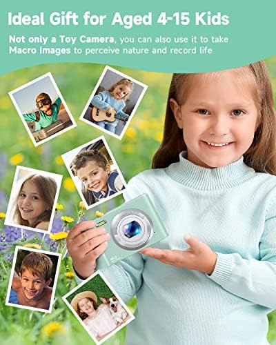מצלמה דיגיטלית לילדים, מצלמת פוקוס אוטומטי 1080 48 מגה פיקסל לילדים עם כרטיס זיכרון של 32 ג ' יגה-בייט,