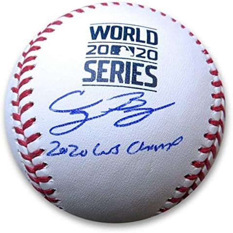 קודי בלינגר חתמה על חתימה עם חתימה WS בייסבול 2020 WS Champ Dodgers MLB - כדורי בייסבול עם חתימה