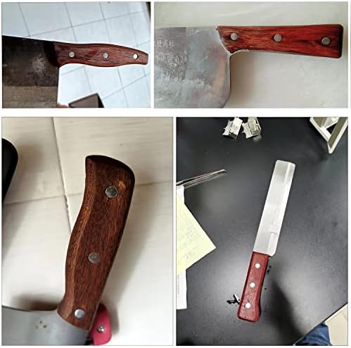Torsor 9 מערכים ידית סכין מטבח בורג קביעת מסמרת אגוזי שף סכינים חותך ברגי אחיז