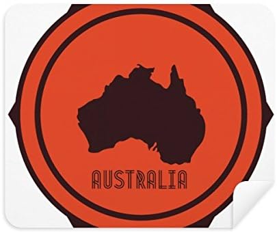 אוסטרליה טעם מפת סמל איור ניקוי בד מסך מנקה 2 יחידות זמש בד