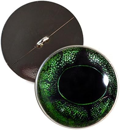צפרדע ירוקה תפור על זכוכית עיניים 30 ממ כפתורים עם לולאה לבובה סרוגה פסלים רכים או תכשיטים של בעלי