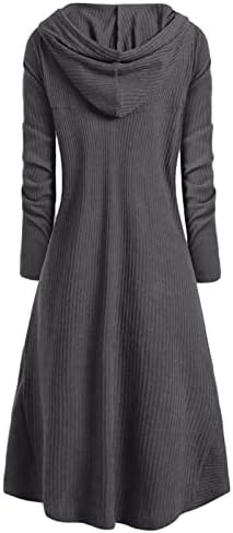 שמלת וינטג 'וינטג' של GDJGTA חורף חורף שרוול ארוך טלאים טלאים עם שמלת שמלת המותניים עניבת המותניים