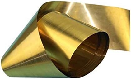 זרובגין פליז גיליון רצועת ח62 קורוזיה עמיד גבוהה טוהר זהב חגורת רול רדיד עבור מתכת, 0. 01 ממ
