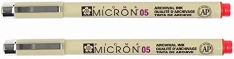 סאקורה פיגמה מיקרון 05 עט פינלינר, רוחב קו 0.45 ממ, חבילה של 2