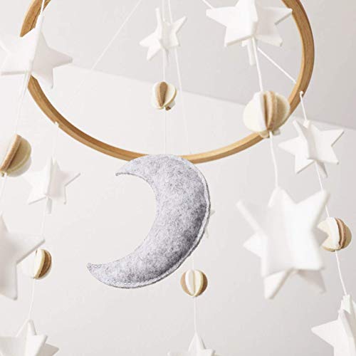 סורל + פרן ירח וכוכבים משתלת סט-כולל מיטת תינוק נייד + עץ מיטת תינוק נייד זרוע-עבור בנים ובנות