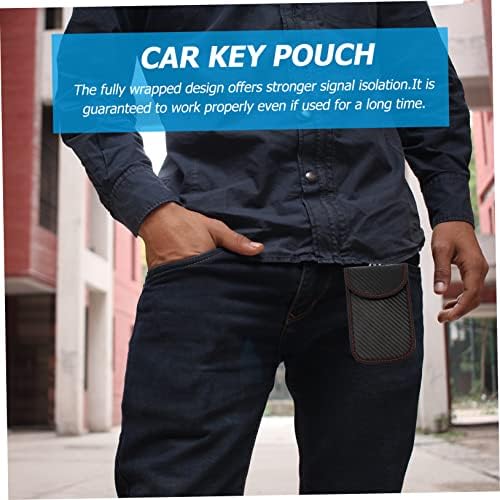 2 יחידות מפתח מקרה רכב מפתח מקרה רכב מפתחות מחזיק מפתחות מפתח פוב מגן תיק חסימת מפתח ארנק מיגון פאוץ רכב