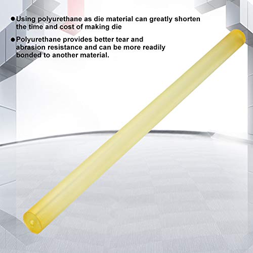 צהוב פוליאוריטן עגול חלול מוט באיכות גבוהה עגול פו מוט 20-40 ממ עוד 8 ממ נשא 500 ממ ארוך)