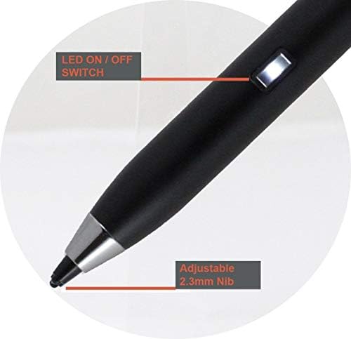 Broonel Black Fine Point Digital Active Stylus Pen תואם ל- Huawei Mediapad T3 10 9.6