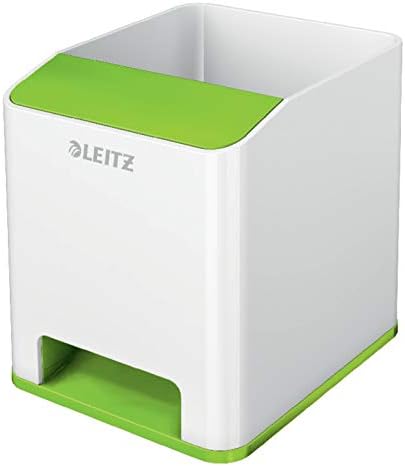 LEITZ 53631054 מחזיק עט, פונקציית הגברה קול, טווח וואו, לבן/ירוק