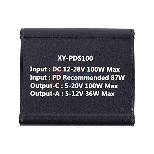 XY-PDS100 מודול טעינה כפול USB ממיר מתח BUCK TYPE-C QC2.0/QC3.0/FCP/SCP/PPS/LVDC/PE1.1/PE2.1/PD