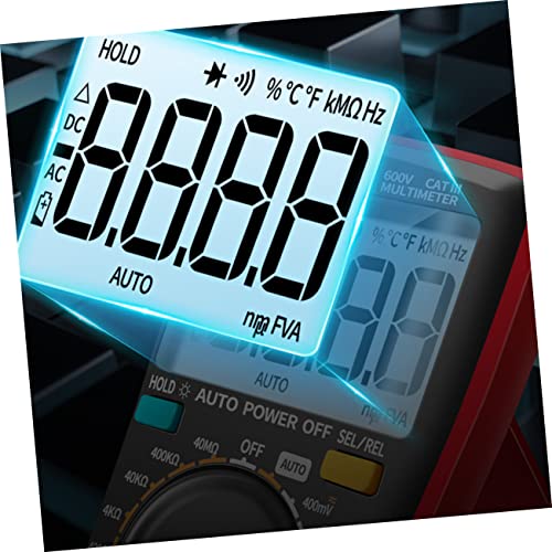 Doitool 1pc בודקי סוללות מולטימטר E כלי מדידה נייד מכשיר מדידה אלקטרונית מכשיר מדידה אדומה מכשיר ABS ללא
