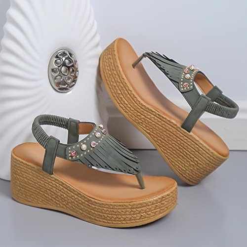 סנדלי צורה שטוחה רומית לקליפ לנשים על סנדל חוף אופנה טריזים מזדמנים נעליים סנדלי סנדלים לאישה