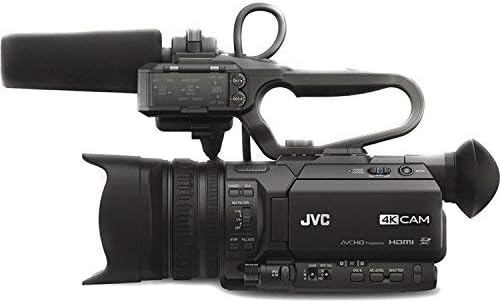 JVC Gy-HM180 Ultra HD 4K מצלמת וידיאו עם HD-SDI עם מארז מרופד, תאורת LED, כרטיס זיכרון 64 ג'יגה-בייט ועוד צרור