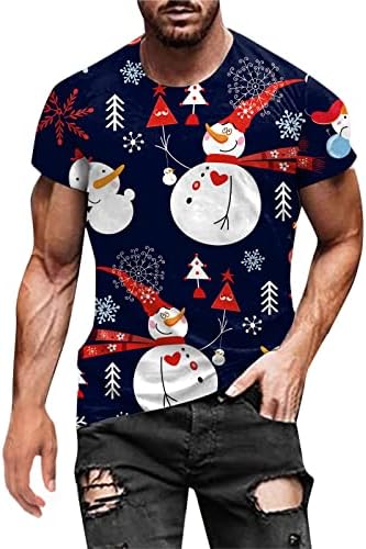 XXBR מעצב גברים לחג המולד חולצות שרוול קצר