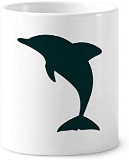 אוקיינוס ​​כחול חמוד דולפין מברשת שיניים מחזיק עט ספל ספל קרמיקה עמדת עיפרון