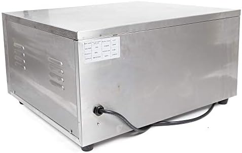 תנור פיצה מסחרי של Wupyi, 110V 2000W פלדה אל חלד משטח תנור פיצה חשמל