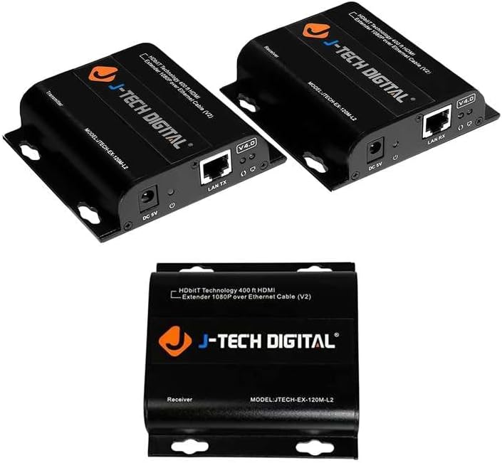 J -Tech Digital HDBITT HDMI Extender ONE עד רבים HD FULL HD 1080P מעל TCP/IP Ethernet/Over Cat5E/Cat6 כבל HDMI1.4