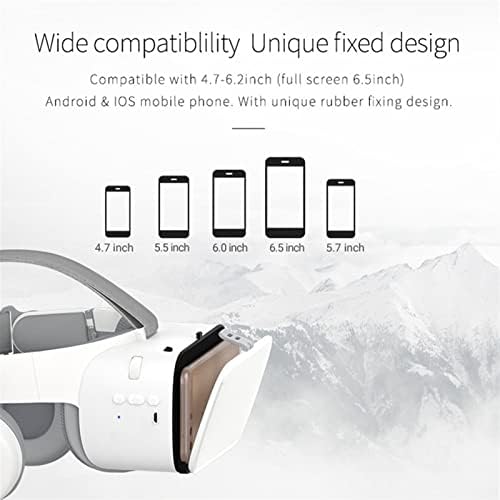 משקפי מציאות מדומה 3 משקפי מציאות מדומה קסדת אוזניות אלחוטית לסמארטפון 4.7-6.2 אינץ ' לסרטי