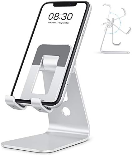 עמדת טלפון סלולרי אומוטון ג3 לשולחן, מחזיק עריסת טלפון גדול ויציב במיוחד, מתכוונן עם גוף גדול יותר וזרוע