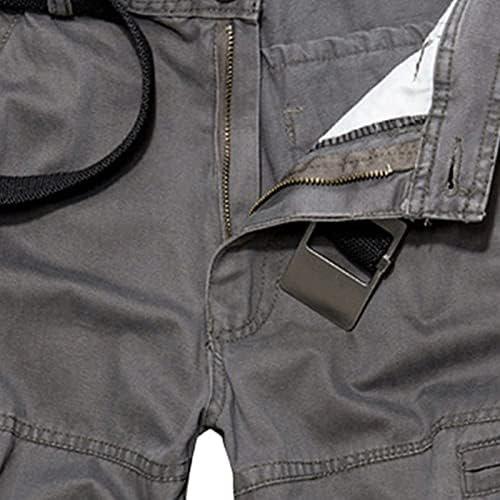 Maiyifu-GJ לגברים קל משקל קל מטען מכנסי מטען קצרים רוכסן כיסי רוכס