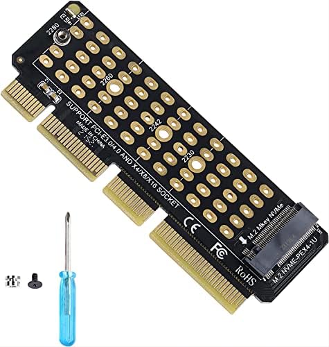 Gelrhonr M.2 NVME ל- PCIE 4.0x4 כרטיס מתאם למקרה 1U, תומך במפתח M 2280,2260,2242,2230 M.2 כונני מצב מוצק