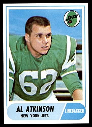 1968 Topps 195 Al Atkinson New York Jets NM/MT Jets Villanova
