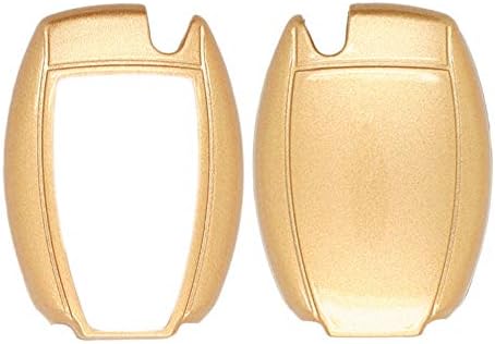 צבע Segaden צבע מטאלי כיסוי קליפה ABS ABS HARD CASE תואם למרצדס בנץ חכם מפתח מרחוק FOB SV0950 זהב