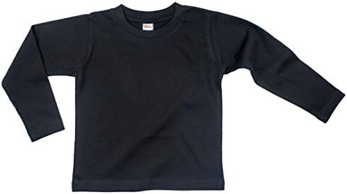 אלמנטים של אדמה חולצת טריקו של שרוול ארוך לתינוקות 12-18 חודשים שחור