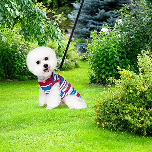 חולצות כלבים נוף - 4 יחידות אפוד גור קל משקל לכלבים בינוניים קטנים, חולצות חיות מחמד נושמות, בגדי גור רכים לכלבים