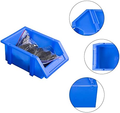 פלסטיק תיבת אחסון סל מוסך אחסון פחי אחסון קופסות מיכל לגיבוב ארגונית סל מתלה יחידה ארון חדרי שינה