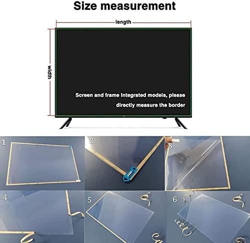 סרטי טלוויזיה של WSAH PET מגן על מסך טלוויזיה סילטר מט בגודל 32-75 אינץ ', עם אור אנטי כחול ואנטי-גלגול,