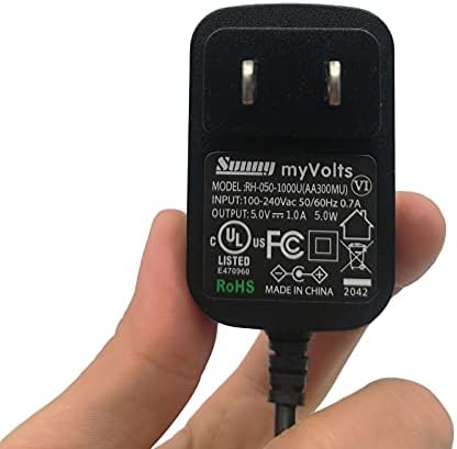 Myvolts 5V מתאם אספקת חשמל תואם/החלפה לטלפון IP של Yealink T19P E2 - Plug US