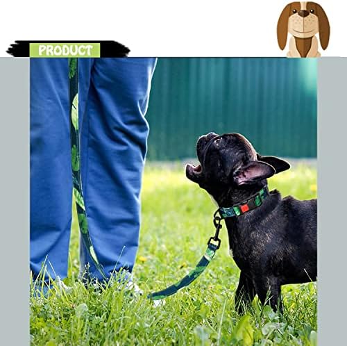 צווארון כלבים טקטי - צווארון כלבים מודפס צבאי רצועה קבעו חובה כבדה עמידה מתכווננת לאילוף כלבים גדולים בינוניים