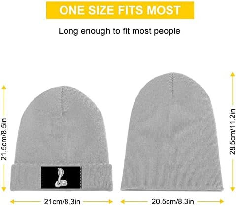 כובעי סרוג של COBRA-SNAKE כובעי גולגולת כובעים חמים רכים לגברים נשים נערות