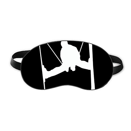 סקי שחור מתאר ספורט חורפי מתאר מגן עיניים שינה רך עטיפת גוון עיוורון